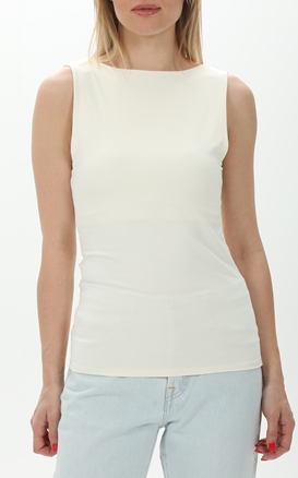 ONLY-Γυναικεία αμάνικη μπλούζα ONLY 15278090 LEA S/L 2-WAYS εκρού